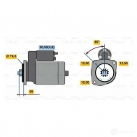 Стартер BOSCH 0001142003 303454 ES64QFA SF74-L 12V (R) - Изображение 6