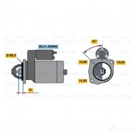 Стартер BOSCH 303826 NYLW8 IF (R) 24V 4,0 kW 0001368302 - Изображение 4