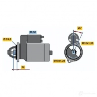 Стартер BOSCH 135 3 331058 RJ5QHLD 0986013531