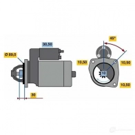 Стартер BOSCH HX95-M 24V (R) 102062545 O0M3K 0001263020
