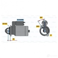 Стартер BOSCH 303669 XBVM1BS EV (R) 12V 2,3 KW 0001223018 - Изображение 7