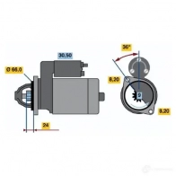 Стартер BOSCH 330956 11 73 T0PAU 0986011730