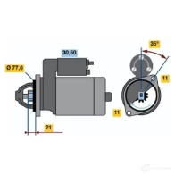 Стартер BOSCH 0986014151 331101 7N3XD 14 15