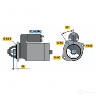 Стартер BOSCH 101850851 KAHC1 IF (R) 12V 2,2 KW 0001362701 - Изображение 2