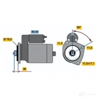 Стартер BOSCH 0986013581 331062 1 358 PVM7U