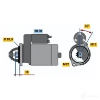 Стартер BOSCH DW (R) 12V 1,8 KW G1UDW Audi A6 (C5) 2 Универсал 1.9 Tdi 110 л.с. 1998 – 2001 0001110122