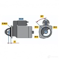 Стартер BOSCH LP9DGDS 0001110017 303276 DW (R) 12V 1,7 KW - Изображение 4
