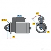 Стартер BOSCH 0986019091 190 9 Mitsubishi Carisma 1 (DA) Седан 1.8 GDI (DA2A) 122 л.с. 2000 – 2006 3FI4I