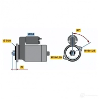 Стартер BOSCH 0986014511 145 1 331126 VAVUE