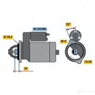 Стартер BOSCH 0986020850 ML4A25 2 085 331585