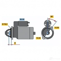 Стартер BOSCH OQR7NI 331134 0986014610 1 461
