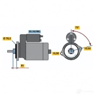 Стартер BOSCH DW (L) 12V 1,7 KW 303322 SR0451N 0001115011 - Изображение 6