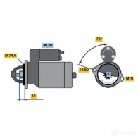 Стартер BOSCH 331490 0986019370 8GDIDAF 1 937