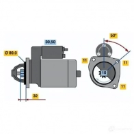 Стартер BOSCH 182 4 1ER4GJ 0986018240 331390