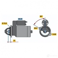 Стартер BOSCH EBI1L7J 0986016581 16 58 331259