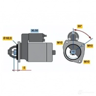 Стартер BOSCH Peugeot 306 1 (7B, N3, N5) Седан 2.0 S16 152 л.с. 1994 – 2001 0986016930 16 93 YCC3IM