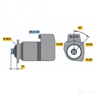 Стартер BOSCH 331154 KS4ERHF 1 487 0986014870