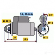 Стартер BOSCH EV (R) 12V 2,2 KW 0001218140 Mercedes SL-Class (R129) 1 Кабриолет 6.0 60 AMG (1267) 381 л.с. 1997 – 2001 TYZZAB8