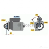 Стартер BOSCH 0001263008 1315503591 HX95-M 24V (R) DAVYPF - Изображение 5