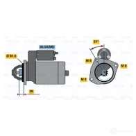 Стартер BOSCH SZT2WJF EV (R) 12V 2,3 KW 0001223013 303668 - Изображение 5
