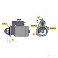 Стартер BOSCH Mazda 323 (BJ) 6 Седан 2.0 D (BJ1) 71 л.с. 1998 – 2004 2 390 IYQR3Q 0986023900