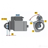 Стартер BOSCH 0001363111 K7JAO 303790 IF (R) 24V 3,2 KW - Изображение 4