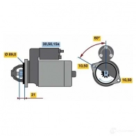 Стартер BOSCH 0986016560 1 656 331257 T2BBC