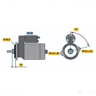 Стартер BOSCH 331091 0986013991 NXTOJI 1 399