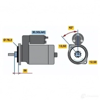 Стартер BOSCH W5NXY5C 0001107022 DW (L) 12V 1,1 KW 303067 - Изображение 3