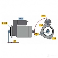 Стартер BOSCH 0986023670 Land Rover Freelander 236 7 KJ53WY