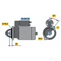 Стартер BOSCH PGZFPJ R78-M45 12V (R) 0001109258 303229