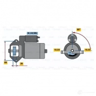 Стартер BOSCH 303244 BW5361 0001109324 R78-M28 12V (R) - Изображение 7