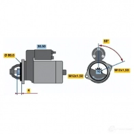 Стартер BOSCH 331210 0986015991 KWDV1D 15 99