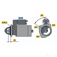 Стартер BOSCH Fiat Tempra (159) 2 Седан 1.9 D (159.AG) 65 л.с. 1991 – 1996 1 722 0986017220 AFSCG