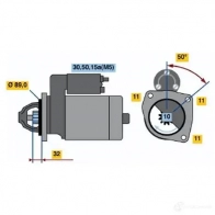 Стартер BOSCH 303167 0001108158 DW (R) 12V 1,4 KW RN6IQ - Изображение 4