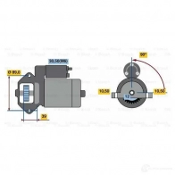 Стартер BOSCH 303253 0001109387 R78-M28 12V (R) BY1XI - Изображение 6