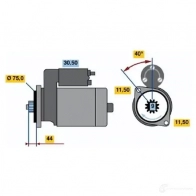 Стартер BOSCH 331263 0986016651 16 65 42G9EJ4