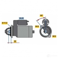 Стартер BOSCH 23 75 0986023750 KRZ0SQ Kia CeeD (ED) 1 2006 – 2012