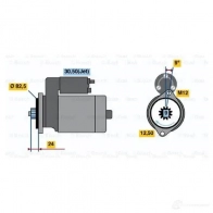 Стартер BOSCH 303410 DB (R) 12V 2,0 KW 0001125517 CZQ6C - Изображение 6