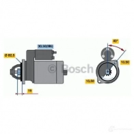 Стартер BOSCH 0001109031 101959467 0001109031 DW (R) 12V 2,0 KW - Изображение 6
