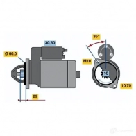 Стартер BOSCH 0001108197 1423135267 DW (R) 12V 1,4 KW SR0463N - Изображение 3