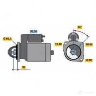 Стартер BOSCH EV (R) 12V 3,0 KW 102042653 0001230020 IRPT8NL