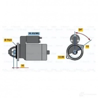Стартер BOSCH IERZW DW (R) 12V 0,9 KW 303053 0001106026 - Изображение 5