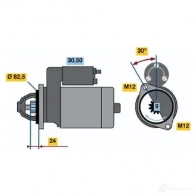 Стартер BOSCH 0986012690 331000 1 269 PW3KF