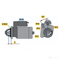 Стартер BOSCH 0001108143 DW (R) 12V 1,4 KW VL808 Renault Megane (BA) 1 Хэтчбек 2.0 i (BA0G) 114 л.с. 1996 – 2003