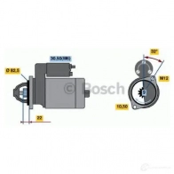 Стартер BOSCH 0001107108 R74-M60 12V (R) UMXGDMZ 303091