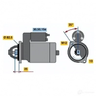 Стартер BOSCH DW (R) 12V 1,4 KW Audi 80 (B4, 8C5) 4 Универсал 2.2 S2 Quattro 230 л.с. 1993 – 1995 IXITP 0001108101