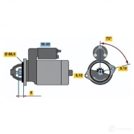 Стартер BOSCH 3F94BV 303314 DM (R) 12V 0,9 KW 0001112032 - Изображение 2