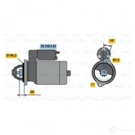 Стартер BOSCH 0001138013 102060497 114-L 12V (R) 4K3K2 - Изображение 7