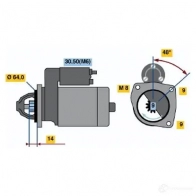 Стартер BOSCH S74-M 12V (R) 1Y0AIJP 5997950 0001137001